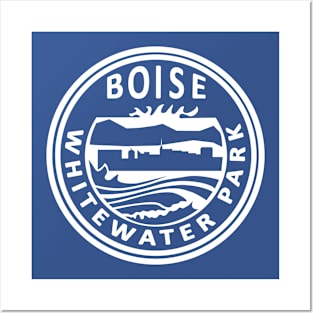 Boise Whitewater Park Logo Tee Posters and Art